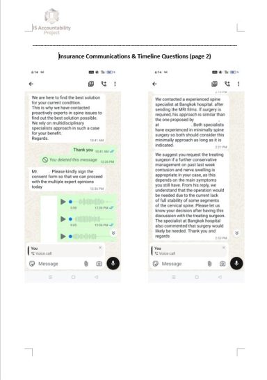 Screenshot of a green-themed WhatsApp chat displaying an urgent message from a patient reporting temporary paralysis and requesting a hospit